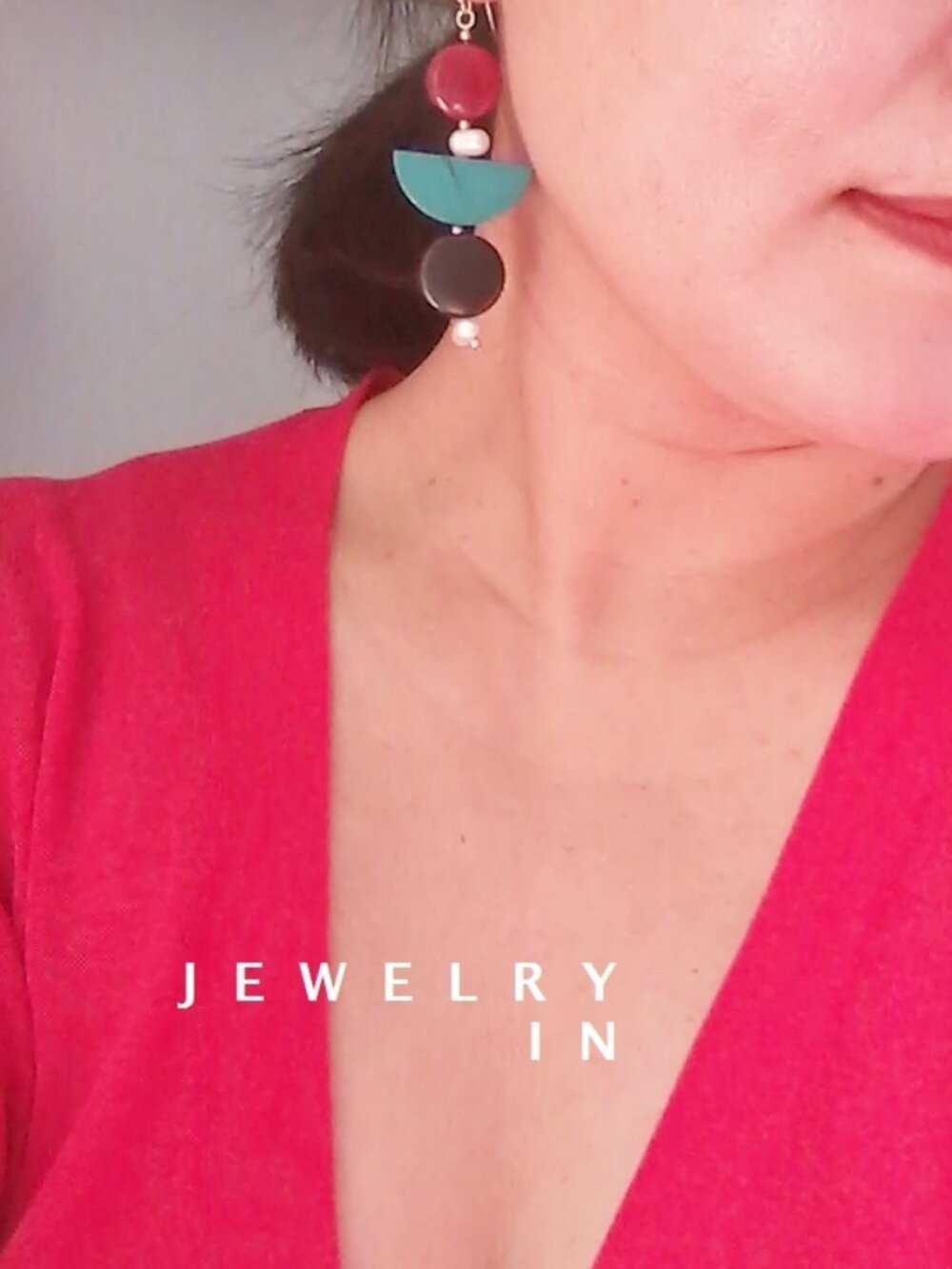 Natural vegetable Ivory with freshwater pearl sterling silver hanging earring